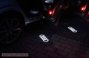 Оригинальная LED подсветка передних или задних дверей Audi в форме колец Audi (4G0052133G)